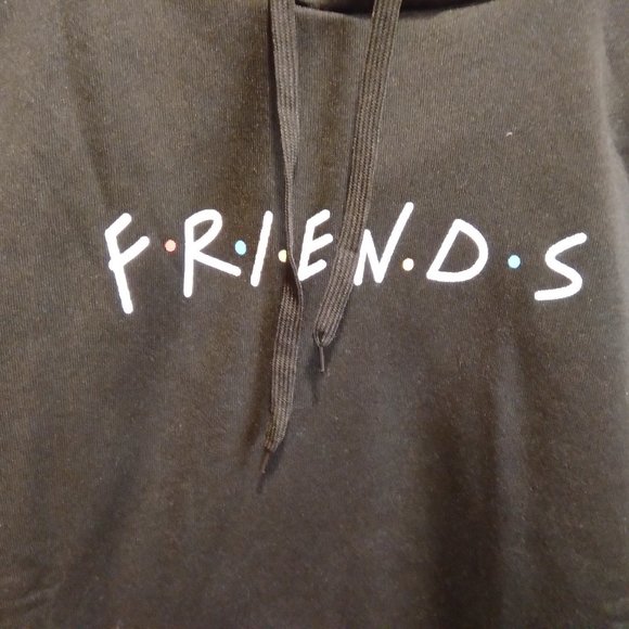 FRIENDS BLACK HOODIE...NWT - Picture 2 of 6